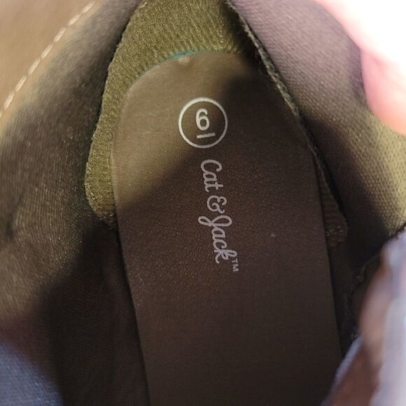 Cat & Jack Big Girl Pewter Zip up Booties sz 6 - Picture 7 of 10